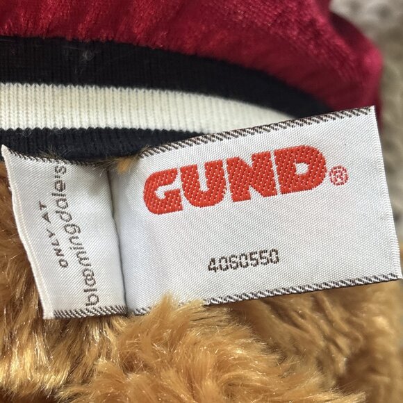 Gund Little Brown Bear Plush with Bloomies Varsity Jacket 12” Bloomingdales - Picture 6 of 7